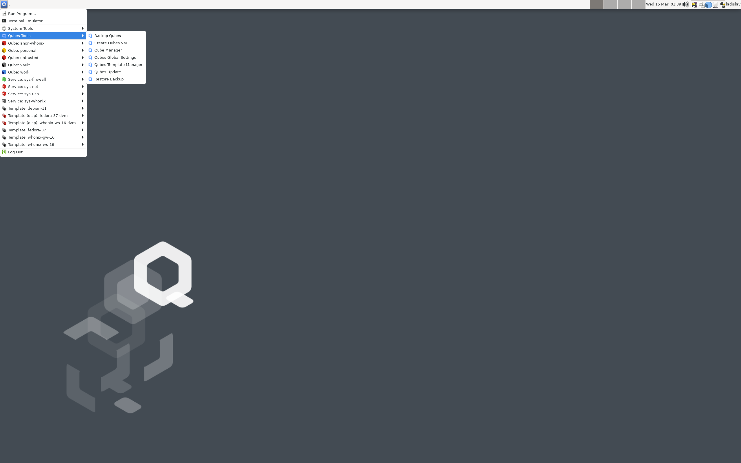 Qubes OS:セキュリティ重視の仮想化ベースLinuxディストリビューション